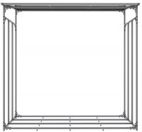 Kaminholzunterstand + Abdeckplane Ruston Aluminium XXL anthrazit 