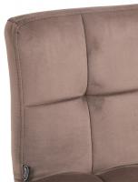 2er Set Barhocker Peru Samt chrom braun 2er Set Barhocker Peru Samt chrom braun
