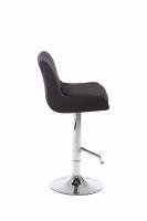 Barhocker Club Stoff dunkelgrau Barhocker Club Stoff dunkelgrau