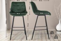 Barhocker Weston Samt dunkelgrün Barhocker Weston Samt dunkelgrün