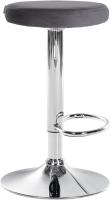 2er Set Barhocker Ponte Samt chrom dunkelgrau 2er Set Barhocker Ponte Samt chrom dunkelgrau