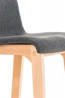 Barhocker Hoover Stoff Natura dunkelgrau 
