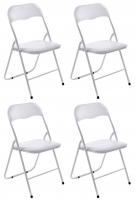 4er Set Klappstuhl Felix weiß/weiß 4er Set Klappstuhl Felix weiß/weiß