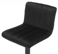 Barhocker Jamie Samt schwarz 