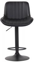 Barhocker Lentini Kunstleder schwarz schwarz 