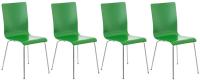 4er Set Besucherstuhl Pepe grün 4er Set Besucherstuhl Pepe grün