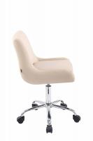 Arbeitshocker Club Kunstleder creme 