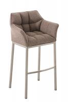 Barhocker Damaso E Stoff mit 4-Fuß Gestell terrabraun Barhocker Damaso E Stoff mit 4-Fuß Gestell terrabraun
