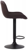 Barhocker Lentini Kunstleder schwarz braun Barhocker Lentini Kunstleder schwarz braun