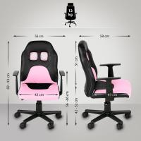 Kinder Bürostuhl Fun schwarz/pink Kinder Bürostuhl Fun schwarz/pink