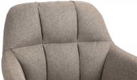 Barhocker Natoma Stoff schwarz taupe Barhocker Natoma Stoff schwarz taupe