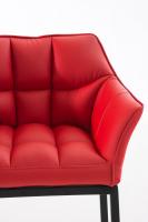 Barhocker Damaso B mit 4-Fuß Gestell rot Barhocker Damaso B mit 4-Fuß Gestell rot