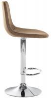 Barhocker Divo Samt Chrom braun Barhocker Divo Samt Chrom braun