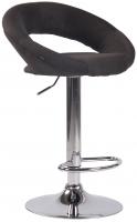 Barhocker Olinda Stoff chrom dunkelgrau Barhocker Olinda Stoff chrom dunkelgrau