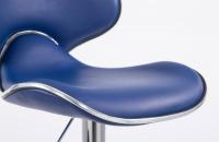 2er Set Barhocker Las Vegas V2 Kunstleder chrom blau 2er Set Barhocker Las Vegas V2 Kunstleder chrom blau