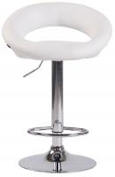 Barhocker Olinda Kunstleder chrom weiß Barhocker Olinda Kunstleder chrom weiß