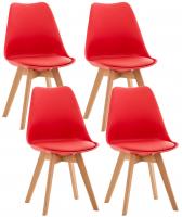 4er Set Stuhl Linares rot 4er Set Stuhl Linares rot