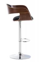 Barhocker Kingston Stoff walnuss/schwarz 
