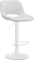 Barhocker Camden Samt weiß creme 