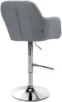 Barhocker Natoma Stoff chrom grau Barhocker Natoma Stoff chrom grau