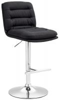 Barhocker Damar Stoff chrom schwarz Barhocker Damar Stoff chrom schwarz