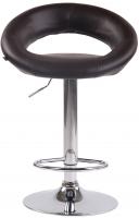 Barhocker Olinda Kunstleder chrom braun 