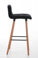 2er Set Barhocker Lincoln Stoff natura schwarz 2er Set Barhocker Lincoln Stoff natura schwarz