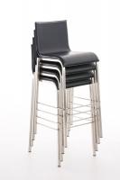 Barhocker Avola Leder Flach B78 schwarz Barhocker Avola Leder Flach B78 schwarz