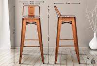 4er Set Barhocker Mason kupfer 4er Set Barhocker Mason kupfer
