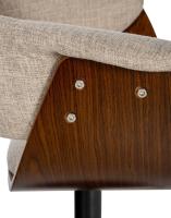 2er Set Barhocker Vestal Stoff walnuss/creme 2er Set Barhocker Vestal Stoff walnuss/creme