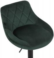 Barhocker Lazio Samt schwarz dunkelgrün Barhocker Lazio Samt schwarz dunkelgrün