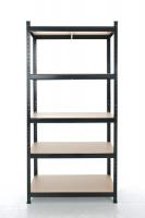 Lagerregal 90x40x180 cm schwarz Lagerregal 90x40x180 cm schwarz