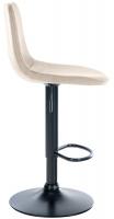 2er Set Barhocker Divo Samt Schwarz creme 2er Set Barhocker Divo Samt Schwarz creme