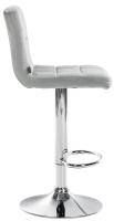 Barhocker Peru Samt chrom grau Barhocker Peru Samt chrom grau