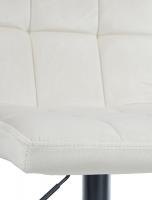 Barhocker Peru Samt schwarz creme Barhocker Peru Samt schwarz creme