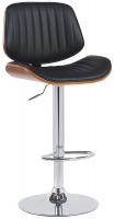 Barhocker Clawson Kunstleder chrom walnuss/schwarz Barhocker Clawson Kunstleder chrom walnuss/schwarz