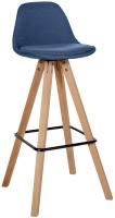 Barhocker Corbin Stoff Square natura blau Barhocker Corbin Stoff Square natura blau