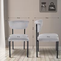 Besucherstuhl Gambell Samt grau Besucherstuhl Gambell Samt grau