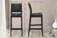 4er Set Barhocker Maya schwarz 4er Set Barhocker Maya schwarz