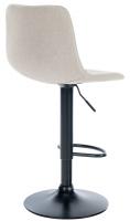 2er Set Barhocker Divo Stoff Schwarz creme 2er Set Barhocker Divo Stoff Schwarz creme