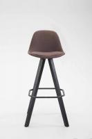 Barhocker Franklin Stoff Square Schwarz (eiche) braun Barhocker Franklin Stoff Square Schwarz (eiche) braun