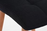 Barhocker Lincoln Stoff schwarz 