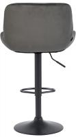 2er Set Barhocker Solon Schwarz Samt dunkelgrau 2er Set Barhocker Solon Schwarz Samt dunkelgrau