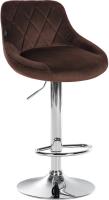 2er Set Barhocker Lazio Samt chrom braun 2er Set Barhocker Lazio Samt chrom braun