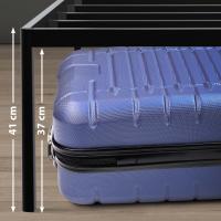 Metallbett Hamlin 200x90x41 cm schwarz Metallbett Hamlin 200x90x41 cm schwarz