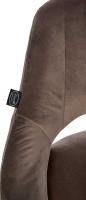 Barhocker Milet Samt schwarz braun Barhocker Milet Samt schwarz braun