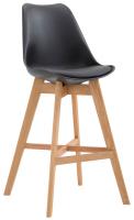 2er Set Barhocker Cannes Kunststoff natura schwarz 2er Set Barhocker Cannes Kunststoff natura schwarz