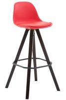 Barhocker Franklin Kunstleder Square Cappuccino (eiche) rot Barhocker Franklin Kunstleder Square Cappuccino (eiche) rot