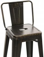 Barhocker Mason antik schwarz-gold Barhocker Mason antik schwarz-gold