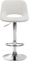 2er Set Barhocker Camden Samt chrom creme 2er Set Barhocker Camden Samt chrom creme